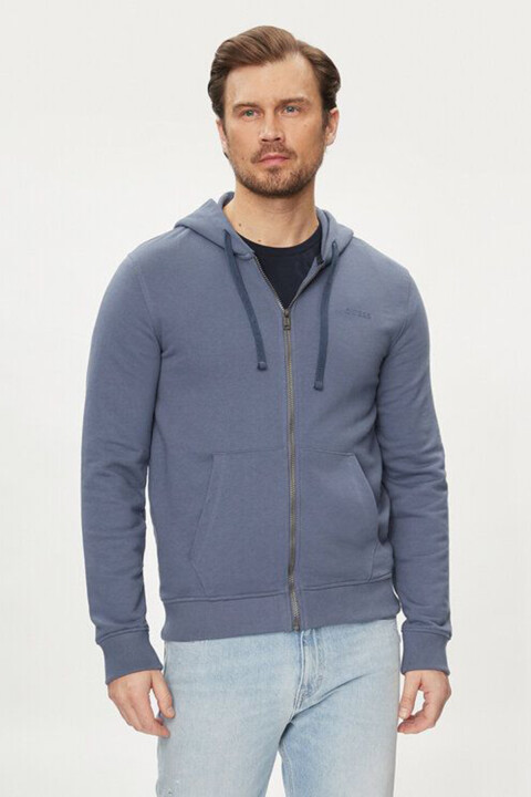 Erkek Brooks Hoodıe Kapüşonlu Sweatshirt - Mavi 