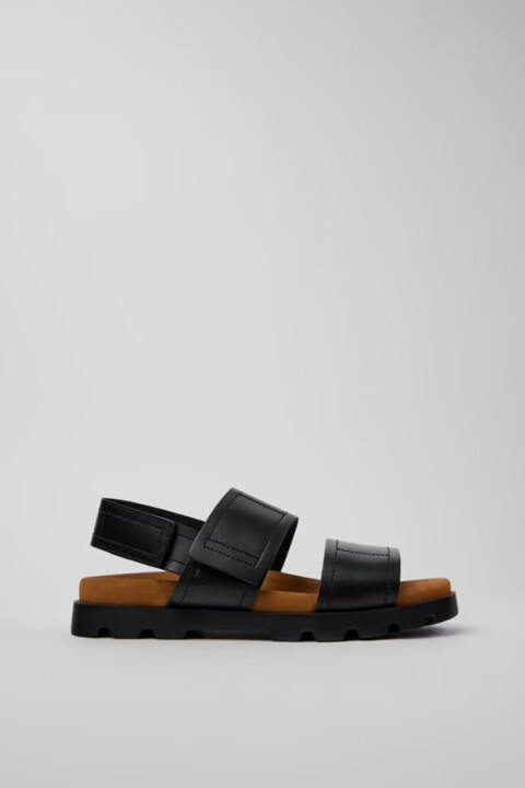 Erkek Brutus Sandalet - Siyah - Camper