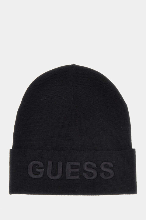 Erkek Büyük Logo Bere - Siyah - Guess
