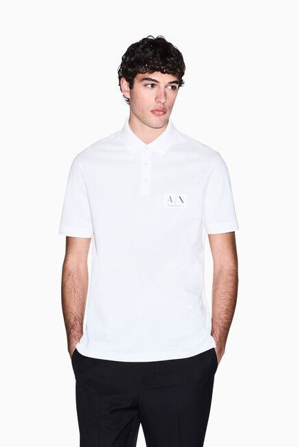 Erkek Camisa Polo Yaka T-Shirt - Beyaz 