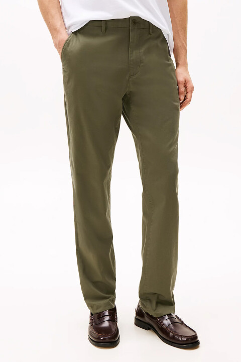 Erkek Chino Denton 1985 Pima Cotton Pantolon - Haki - Tommy Hilfiger