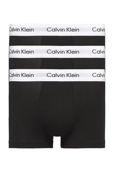 Erkek Ck 3Lü Low Rıse Trunk Underwear Boxer - Siyah - Calvin Klein