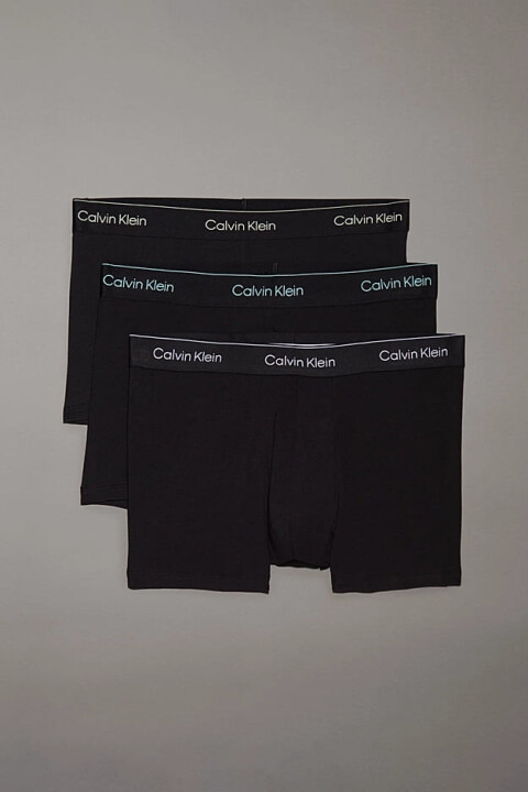 Erkek Ck 3'lü Paket Trunk Boxer - Siyah 