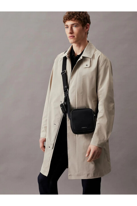 Erkek Ck Est. Pu Cube Reporter+Case Omuz Çantası-Siyah - Calvin Klein