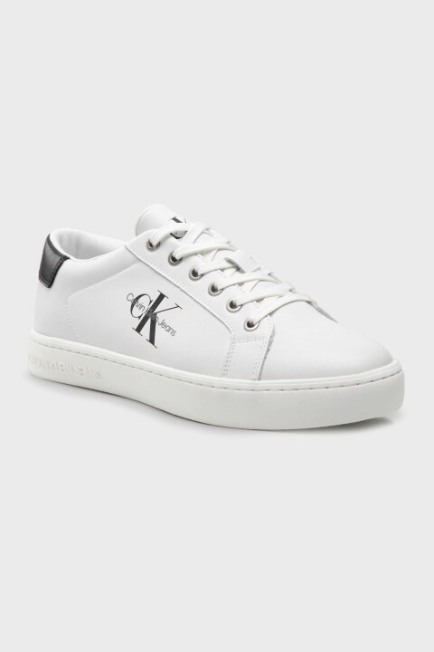 Erkek Ck Klasik Deri Sneaker - Beyaz 