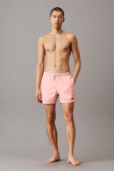 Erkek Ck Medium Drawstring Yüzme Şortu - Açık Turuncu - Calvin Klein