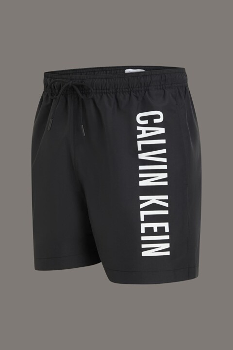 Erkek Ck Medium Drawstring Yüzme Şortu - Siyah - Calvin Klein