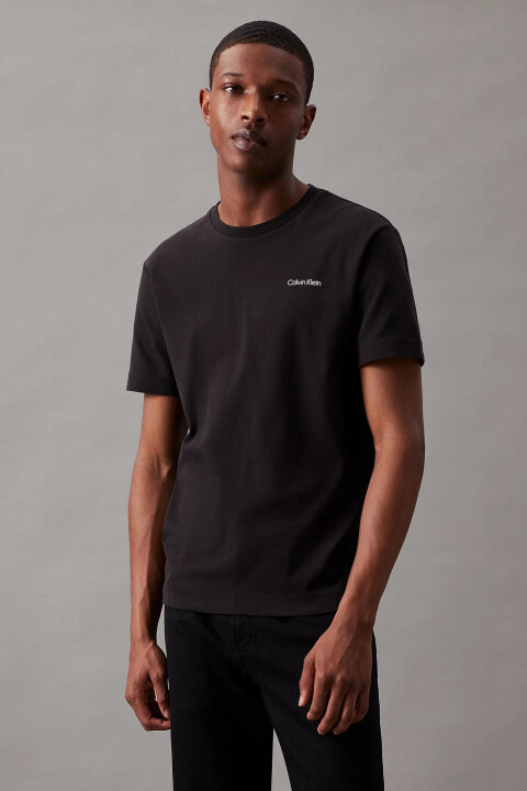 Erkek Ck Mikro Logo T-Shirt - Siyah - Calvin Klein
