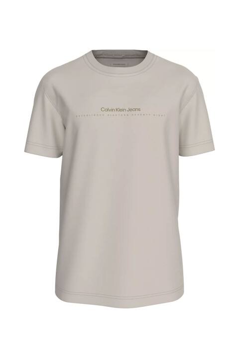 Erkek Ck Minimal Logo T-Shirt - Gri 