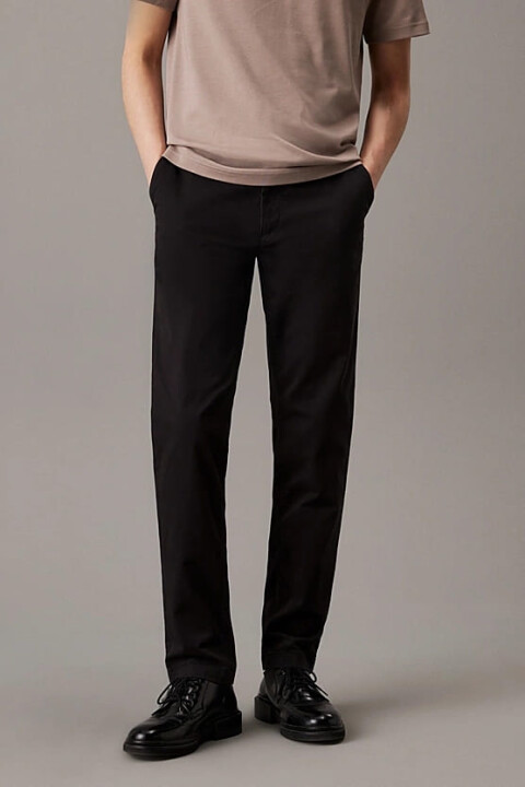 Erkek Ck Modern Twill Slim Chino Pantolon - Siyah 