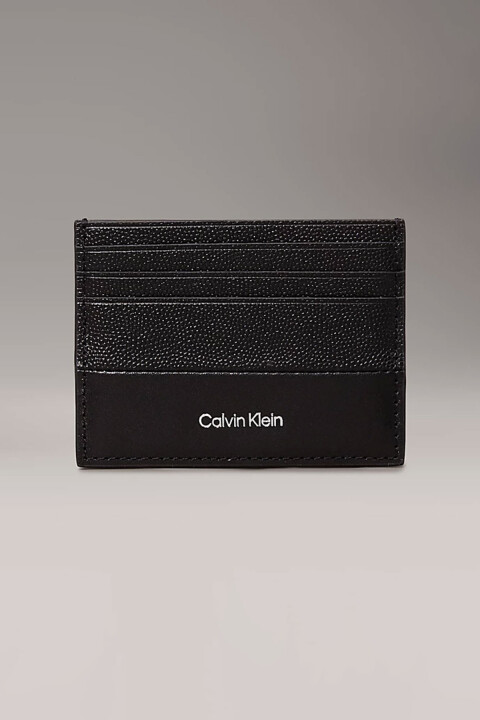 Erkek Ck Must Cardholder 6Cc Deri Kartlık - Siyah 