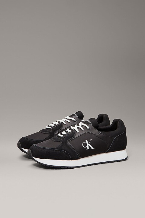 Erkek Ck Runner Sock Laceup Sneakers - Siyah 