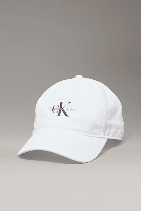 Erkek Ck Twill Logo Şapka - Beyaz 