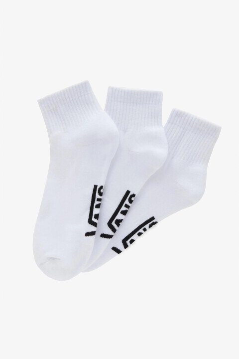 Erkek Classic Ankle 3'lü Paket Kalın Çorap - Beyaz - Vans