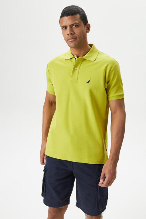 Erkek Classic Fit Kısa Kollu Polo T-Shirt - Yeşil - Nautica