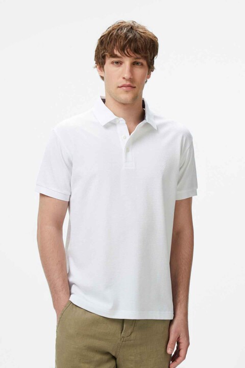 Erkek Classic Fit Polo - Beyaz - Nautica