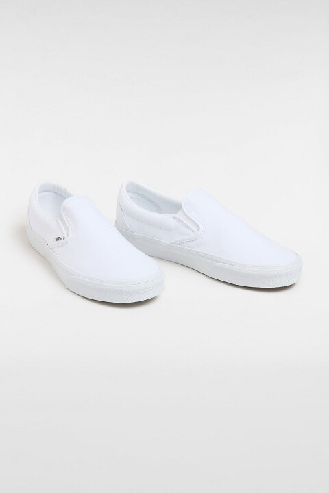 Erkek Classic Slip-On Sneaker - Beyaz - Vans
