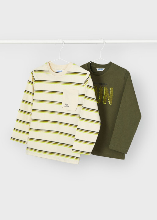 Erkek Çocuk 2'Li T-Shirt Yeşil 