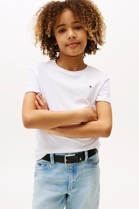 Erkek Çocuk Basic Pamuklu T-Shirt - Beyaz 