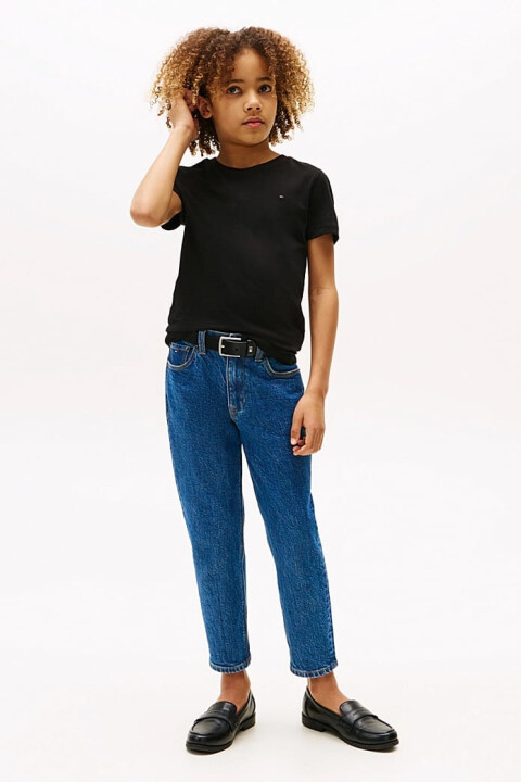 Erkek Çocuk Basic Pamuklu T-Shirt - Siyah - Tommy Hilfiger