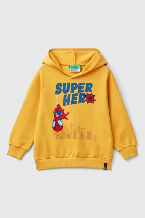 Erkek Çocuk Bnt Super Hero Sweatshirt - Hardal - Benetton
