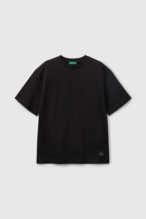 Erkek Çocuk Bnt T-Shirt - Siyah - Benetton