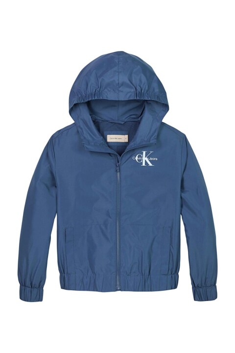 Erkek Çocuk Ck Monologo Kapüşonlu Ceket - Mavi - Calvin Klein