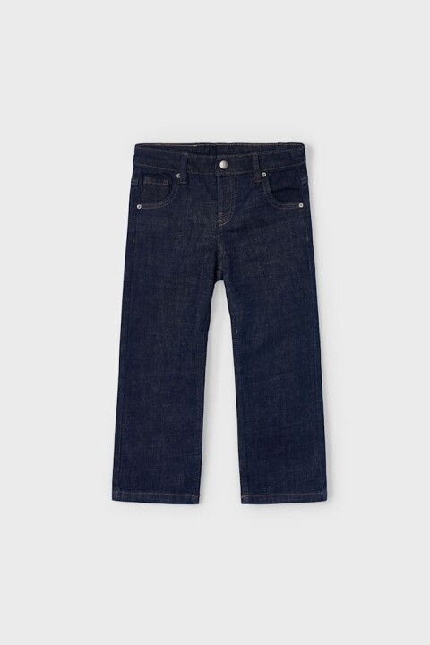 Erkek Çocuk Geniş Paça Basic Jean Pantolon - Lacivert 
