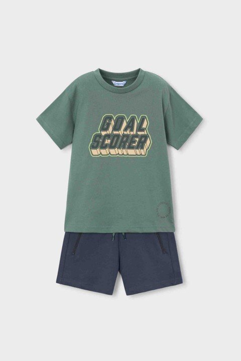 Erkek Çocuk Harf Baskılı Pantolon Ve T-Shirt Takım - Mix - Mayoral