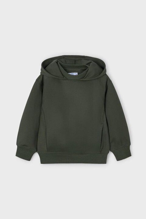 Erkek Çocuk Kapüşonlu Basic Sweatshirt - Haki - Mayoral
