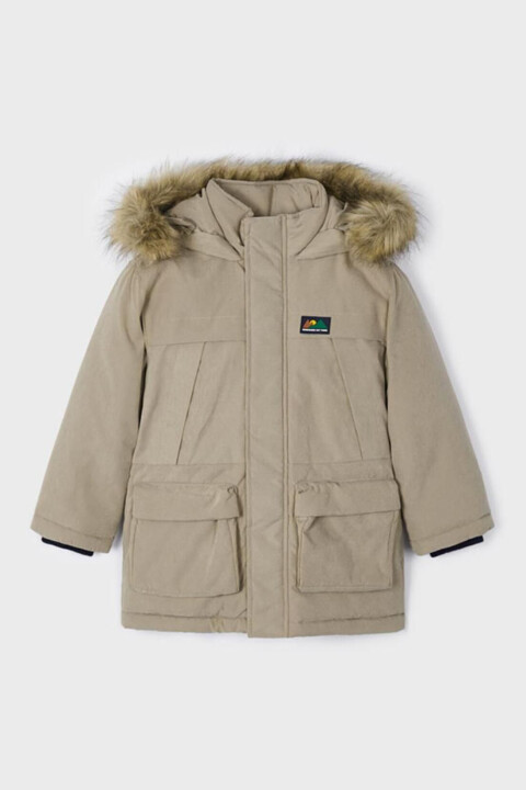 Erkek Çocuk Kapüşonlu Parka - Kahverengi - Mayoral