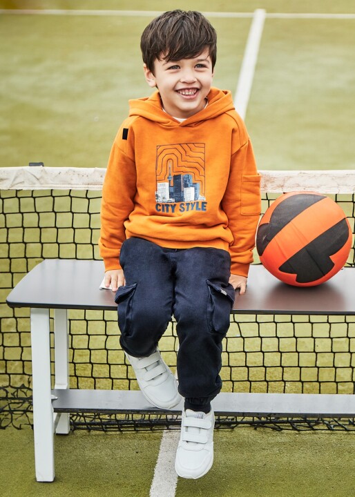 Erkek Çocuk Kargo Pantolon Lacivert 