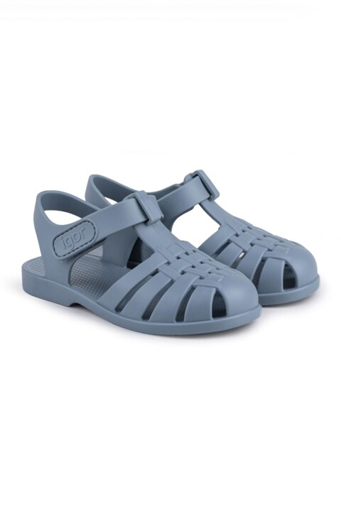Erkek Çocuk Klasik V. Cırtlı Sandalet - Mavi - İgor