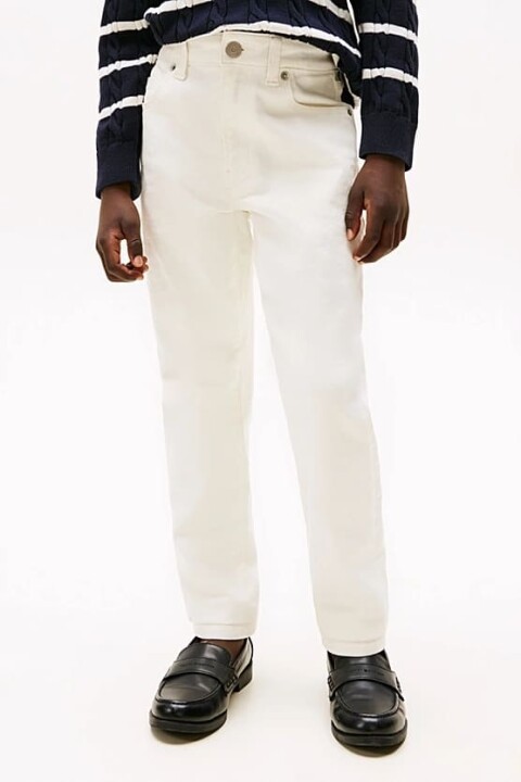 Erkek Çocuk Modern Straight Pantolon - Beyaz - Tommy Hilfiger
