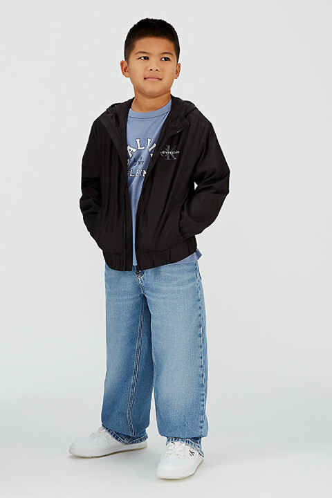 Erkek Çocuk Monologo Essential Rüzgarlık Ceket - Siyah - Calvin Klein