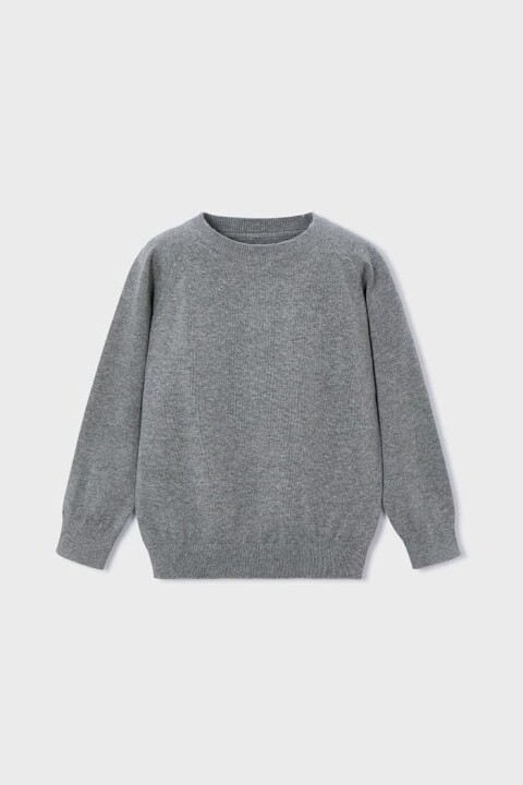 Erkek Çocuk Reglan Kollu Basic Triko Kazak - Gri - Mayoral