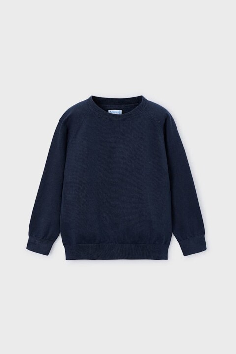 Erkek Çocuk Reglan Kollu Basic Triko Kazak - Lacivert 