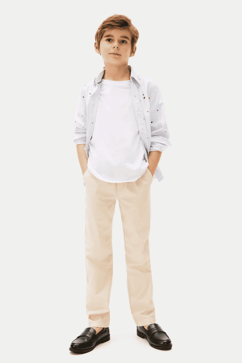 Erkek Çocuk Regular Pull On Polin Pantolon - Bej - Tommy Hilfiger