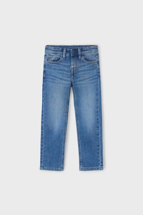 Erkek Çocuk Slim Fit Basic Jean Pantolon - Mavi 