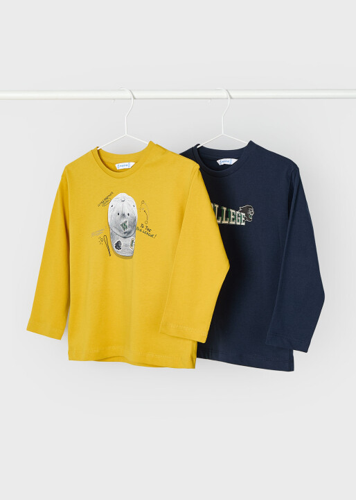 Erkek Çocuk Sweatshirt 2'Li - Sarı 