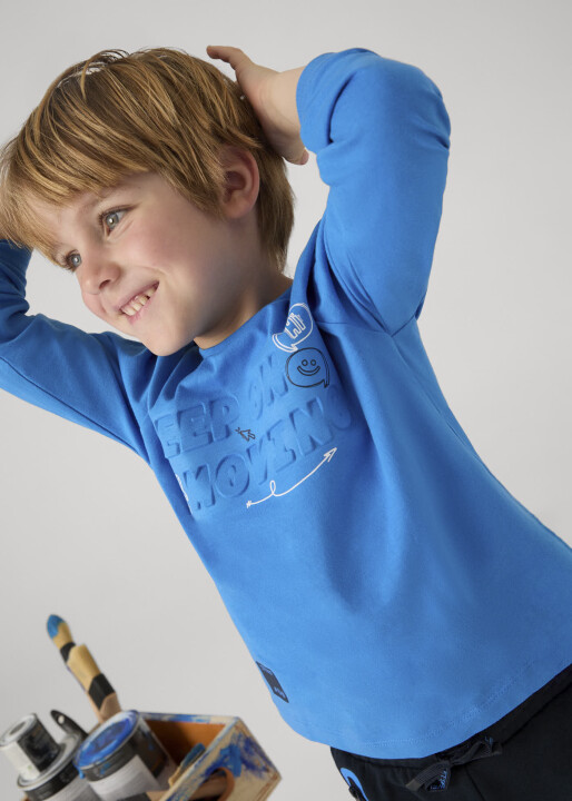 Erkek Çocuk Sweatshirt - Mavi 