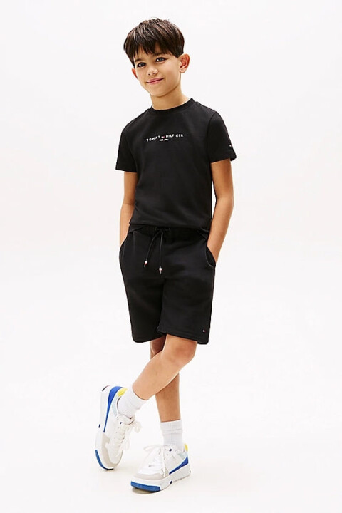 Erkek Çocuk T-Shirt ve Şort Takım - Siyah - Tommy Hilfiger