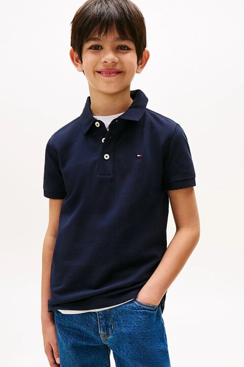 Erkek Çocuk Th Pamuklu Polo T-Shirt - Lacivert - Tommy Hilfiger