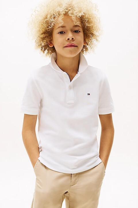 Erkek Çocuk Th Polo T-Shirt - Beyaz 