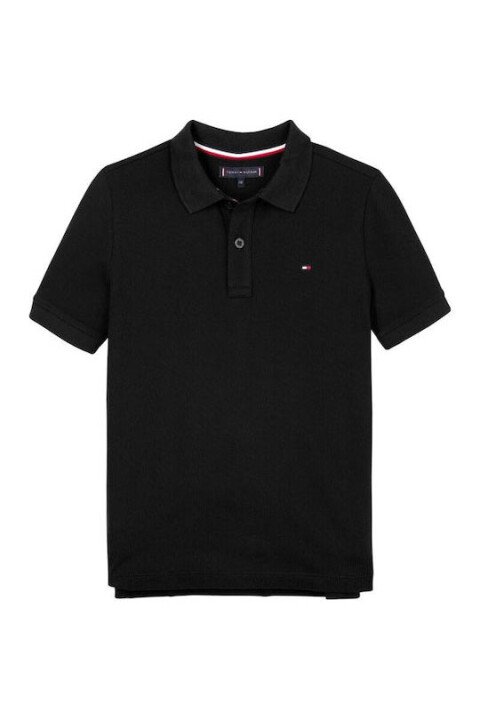 Erkek Çocuk Th Polo T-Shirt - Siyah 