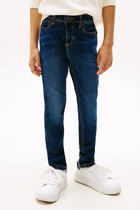 Erkek Çocuk Th Scanton Y Slim Jeans - Mavi - Tommy Hilfiger