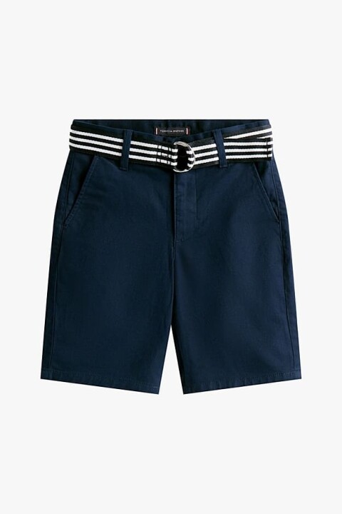 Erkek Çocuk Woven Belted Şort - Lacivert - Tommy Hilfiger