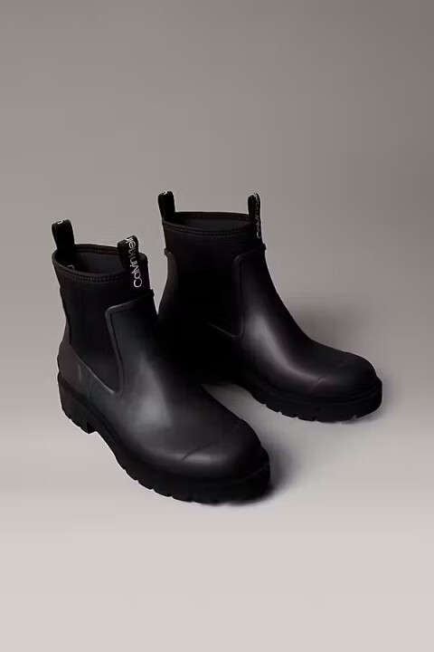 Erkek Combat Tabanlı Yağmur Botu - Siyah - Calvin Klein