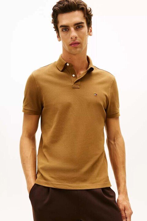 Erkek Core 1985 Regular Polo T-Shirt- Taba 