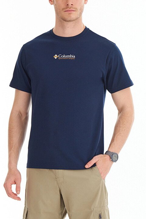 Erkek CSC Retro Kısa Kollu T-Shirt - Lacivert 